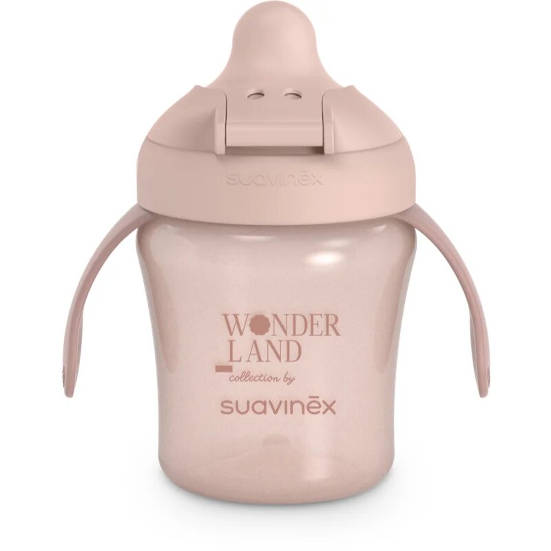 Suavinex Wonderland Learning Cup otroški lonček Pink 200 ml