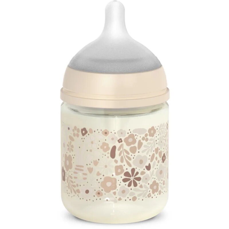 Suavinex Wonderland SX Pro Physiological Anti-Colic Glass steklenička za dojenčke +0 SF Cream Flower 120 ml