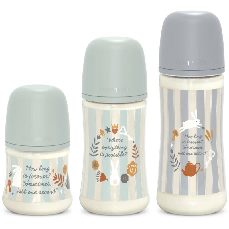 Suavinex Wonderland SX Pro Physiological Anti-Colic steklenička za dojenčke L Dense Flow 6 m+ Blue 1 kos