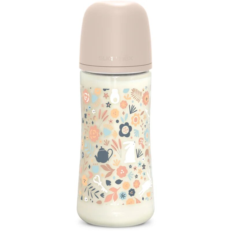 Suavinex Wonderland SX Pro Physiological Anti-Colic steklenička za dojenčke L Dense Flow 6 m+ Liberty Pink 1 kos