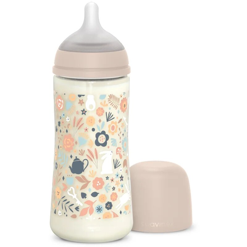 Suavinex Wonderland SX Pro Physiological Anti-Colic steklenička za dojenčke L Dense Flow 6 m+ Liberty Pink 1 kos