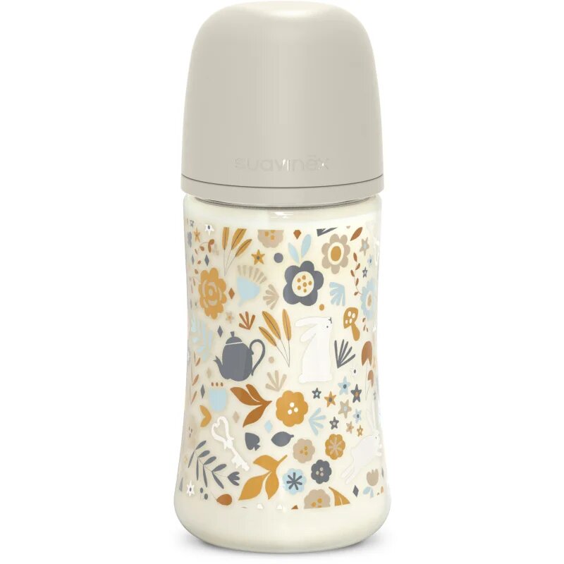 Suavinex Wonderland SX Pro Physiological Anti-Colic steklenička za dojenčke M Medium Flow 3 m+ Liberty Cream 1 kos