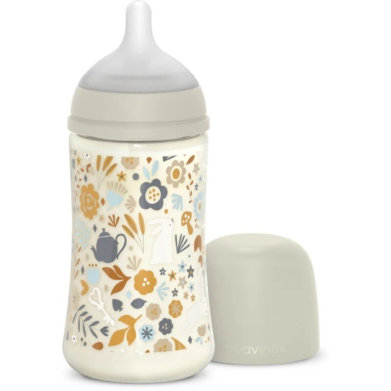 Suavinex Wonderland SX Pro Physiological Anti-Colic steklenička za dojenčke M Medium Flow 3 m+ Liberty Cream 1 kos