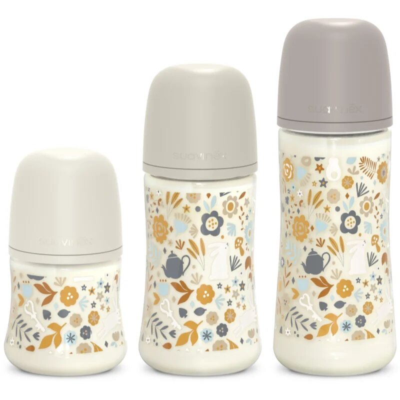 Suavinex Wonderland SX Pro Physiological Anti-Colic steklenička za dojenčke M Medium Flow 3 m+ Liberty Cream 1 kos