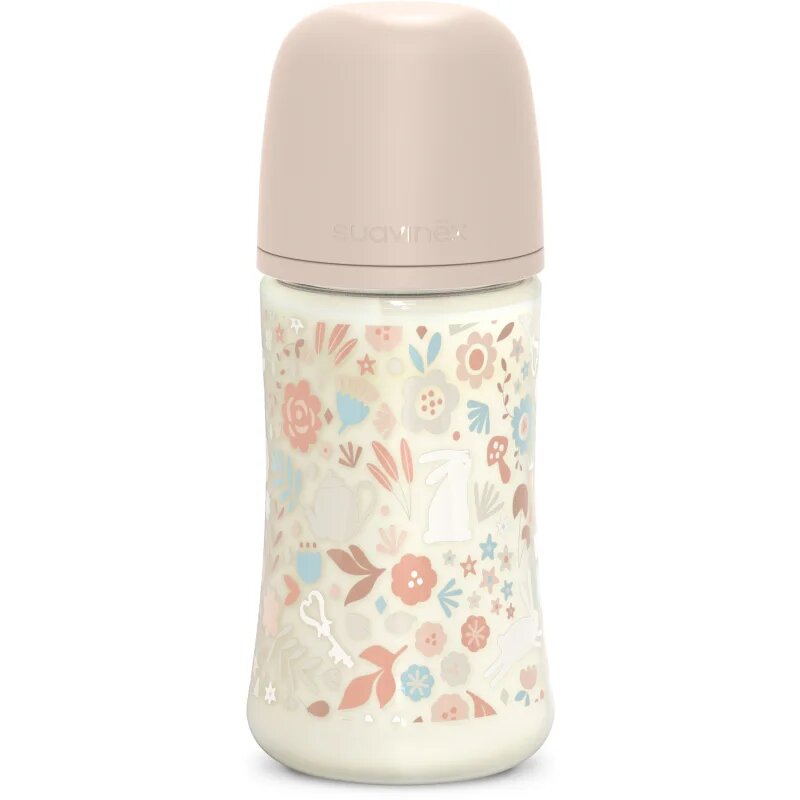 Suavinex Wonderland SX Pro Physiological Anti-Colic steklenička za dojenčke M Medium Flow 3 m+ Liberty Pink 1 kos