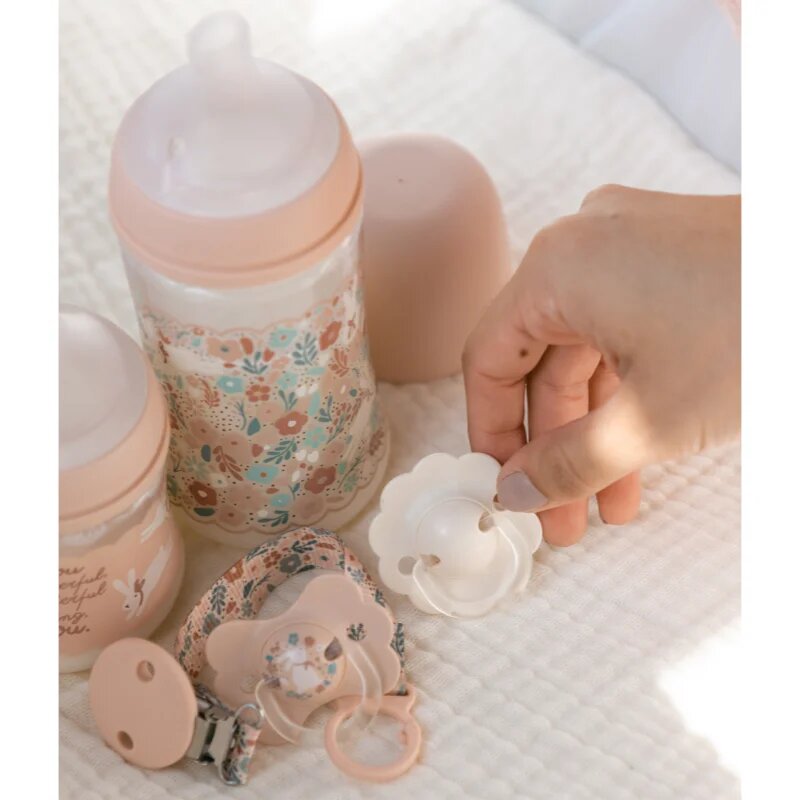 Suavinex Wonderland SX Pro Physiological Anti-Colic steklenička za dojenčke M Medium Flow 3 m+ Pink Bunny 270 ml