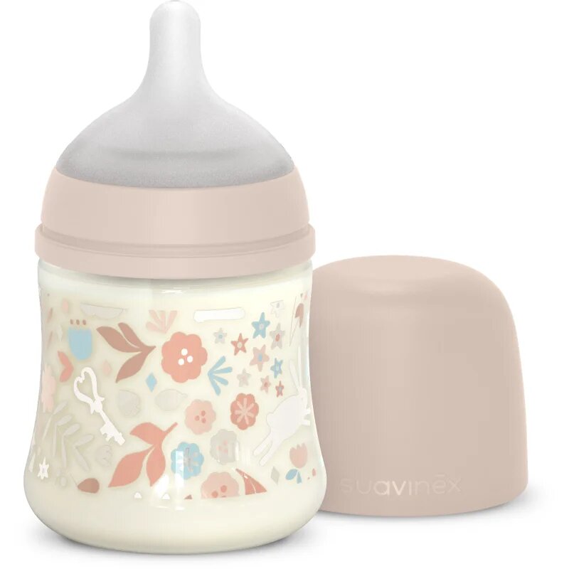Suavinex Wonderland SX Pro Physiological Anti-Colic steklenička za dojenčke S Slow Flom 0 m+ Liberty Pink 1 kos
