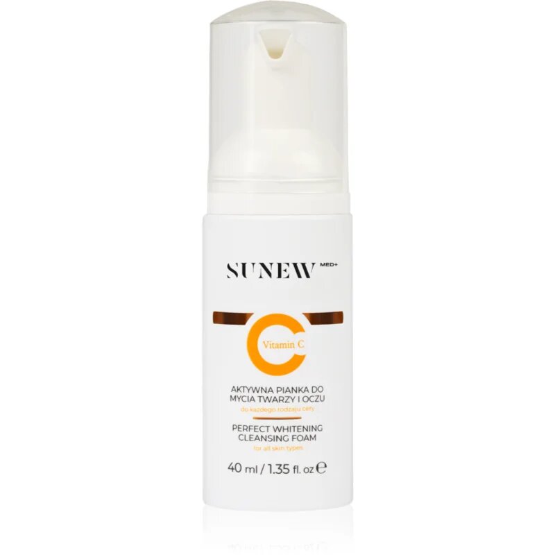 SUNEWMED+ Active Foaming Cleanser Face and Eye Makeup Removal čistilna pena za odstranjevanje ličil z vitaminom C 40 ml