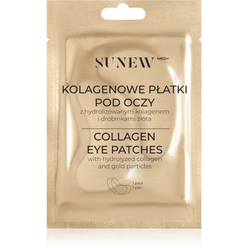 SUNEWMED+ Brightening Collagen Eye Patches gelaste blazinice za predel okoli oči proti staranju s kolagenom 2 kos