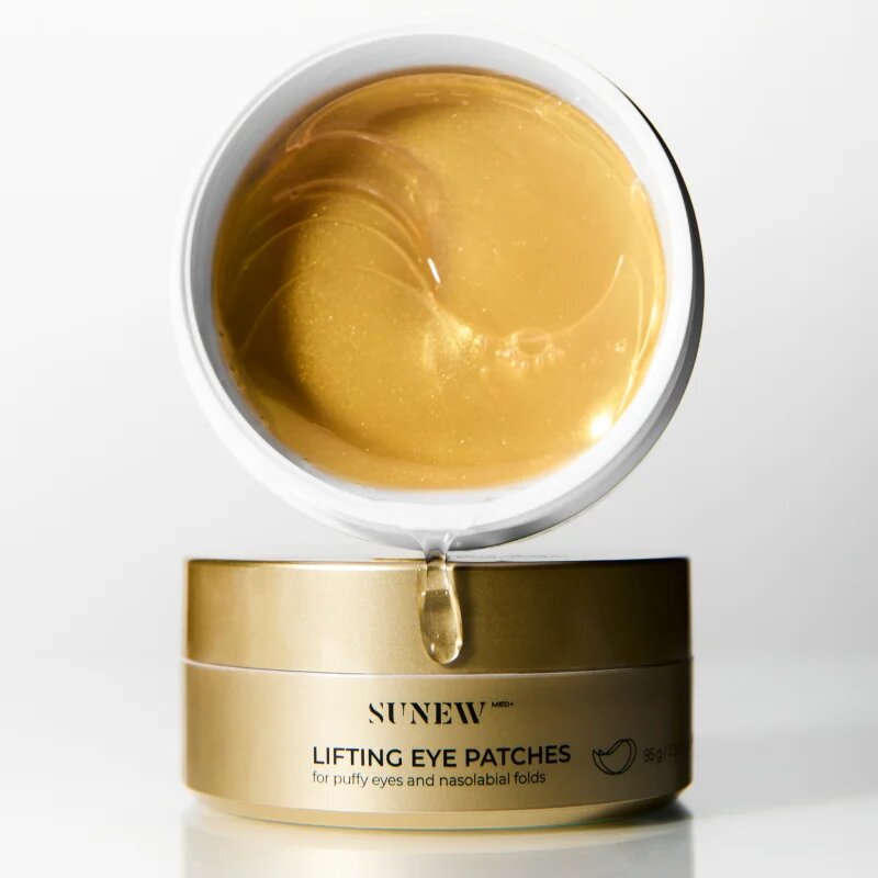 SUNEWMED+ Lifting Eye Patches for Puffiness and Nasolabial Folds gelaste blazinice za učvrstitev kože za pod oči z učinkom liftinga 60 kos
