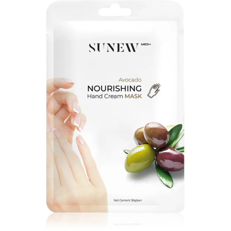 SUNEWMED+ Moisturising Hand Mask with Jojoba Oil and Olive Oil vlažilna maska za roke z oljčnim oljem 1 par