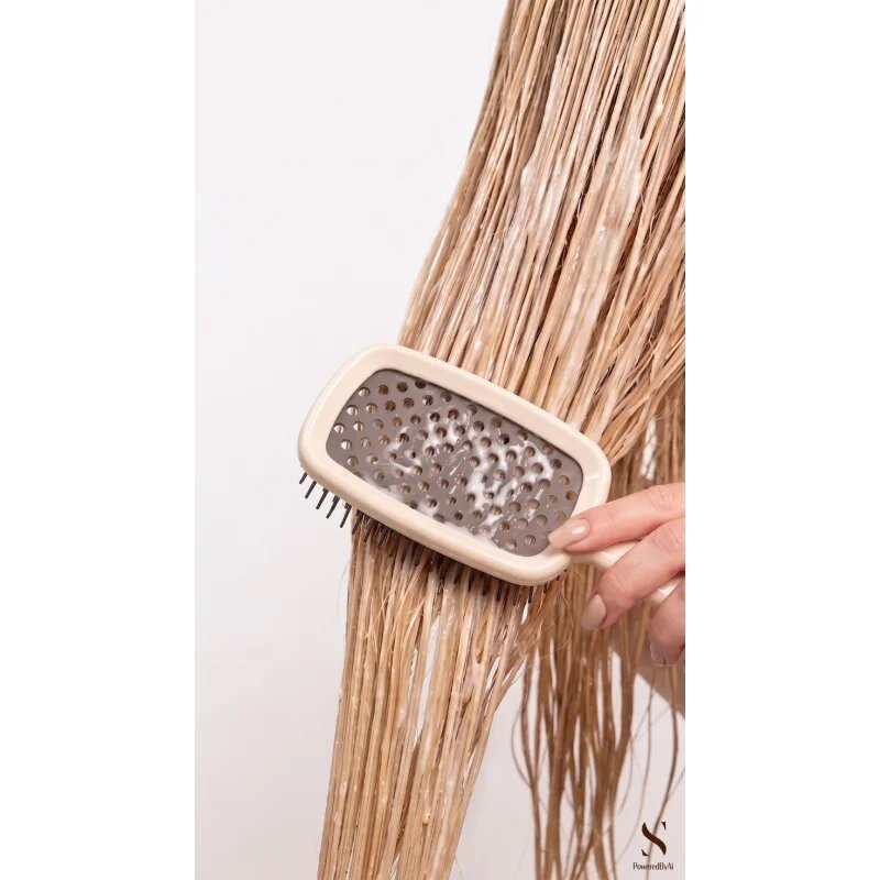 SUNEWMED+ Silk & Glow Detangling Hair Brush krtača za lase za lažje razčesavanje las 1 kos