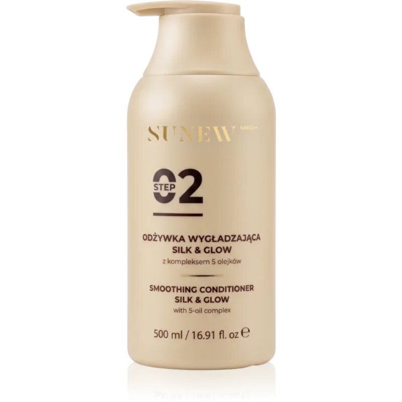 SUNEWMED+ Silk & Glow Repairing Conditioner gladilni balzam za sijaj in mehkobo las 500 ml