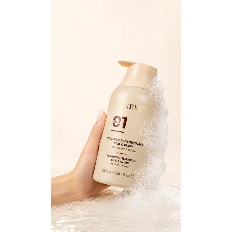 SUNEWMED+ Silk & Glow Repairing Shampoo globinsko regeneracijski šampon 500 ml