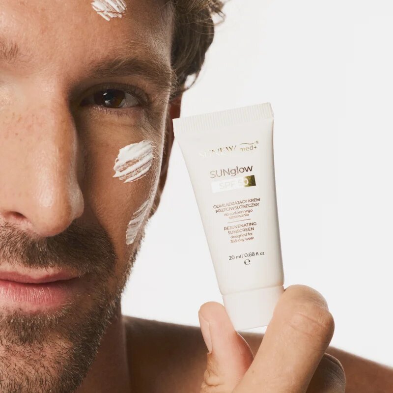 SUNEWMED+ SUNglow Anti-Aging Face Sunscreen SPF 50 krema za sončenje s pomlajevalnim učinkom SPF 50 20 ml
