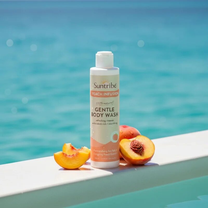 Suntribe Gentle Body Wash nežni gel za prhanje z breskovim izvlečkom 200 ml