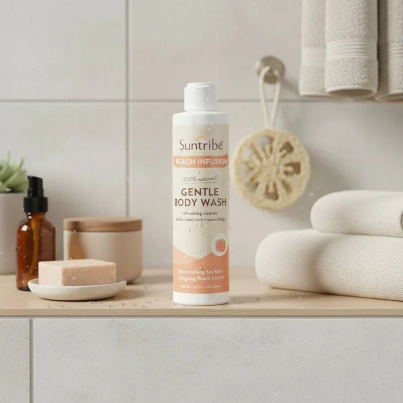 Suntribe Gentle Body Wash nežni gel za prhanje z breskovim izvlečkom 200 ml