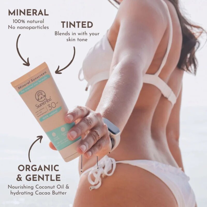 Suntribe Mineral Sunscreen krema za sončenje z minerali SPF 30 100 ml