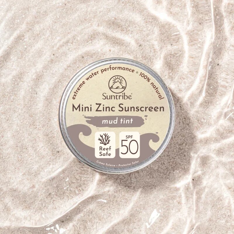 Suntribe Mini Zinc Sunscreen mineralna zaščitna krema za obraz in telo SPF 50 Mud Tint 15 g