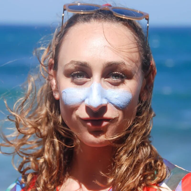 Suntribe Sports Zinc Stick mineralna zaščitna paličica za občutljive predele kože SPF 50 Ocean Blue 30 g