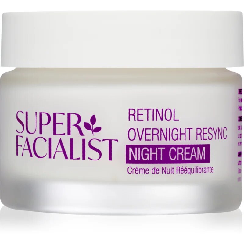Super Facialist Retinol Overnight Resync gladilna nočna krema proti gubam 50 ml