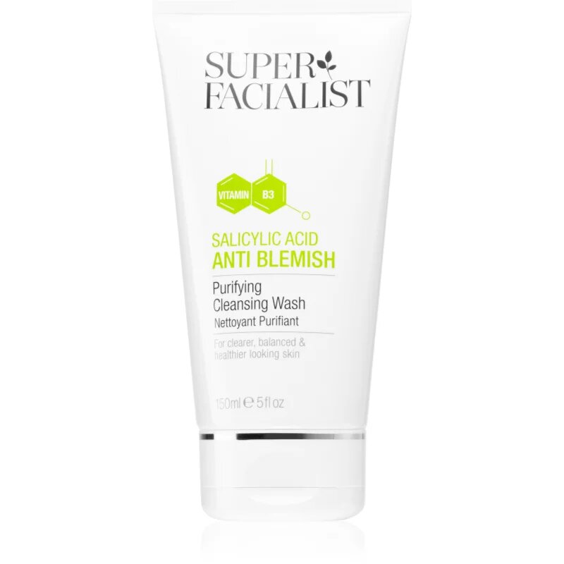 Super Facialist Salicylic Acid Anti Blemish čistilni gel za odstranjevanje ličil za problematično in mastno kožo 150 ml