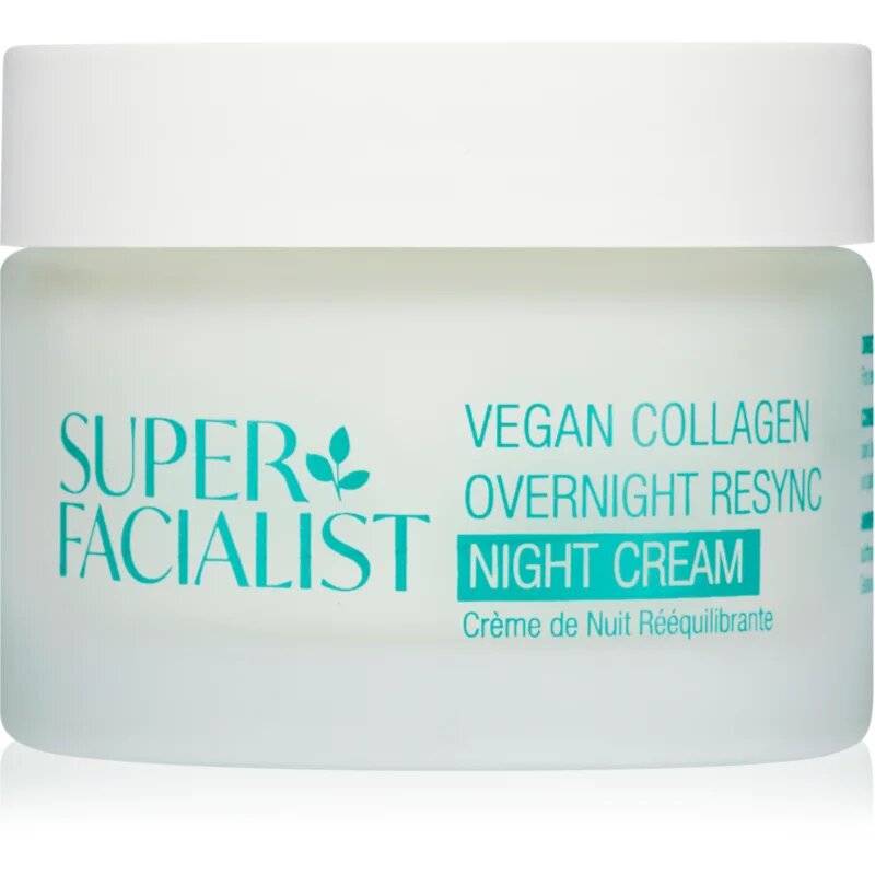 Super Facialist Vegan Collagen gladilna nočna krema s kolagenom 50 ml