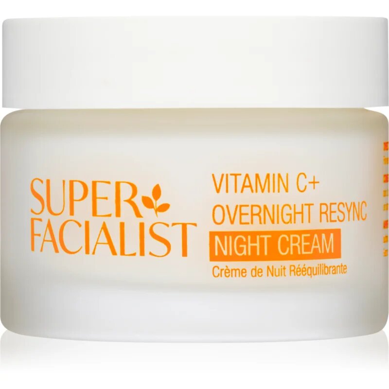 Super Facialist Vitamin C+ Overnight Resync posvetlitvena nočna krema z vitaminom C 50 ml