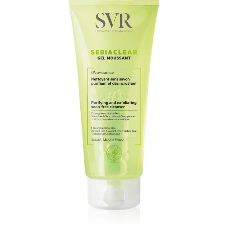 SVR Sebiaclear Gel Moussant čistilni penasti gel za mastno in problematično kožo 200 ml