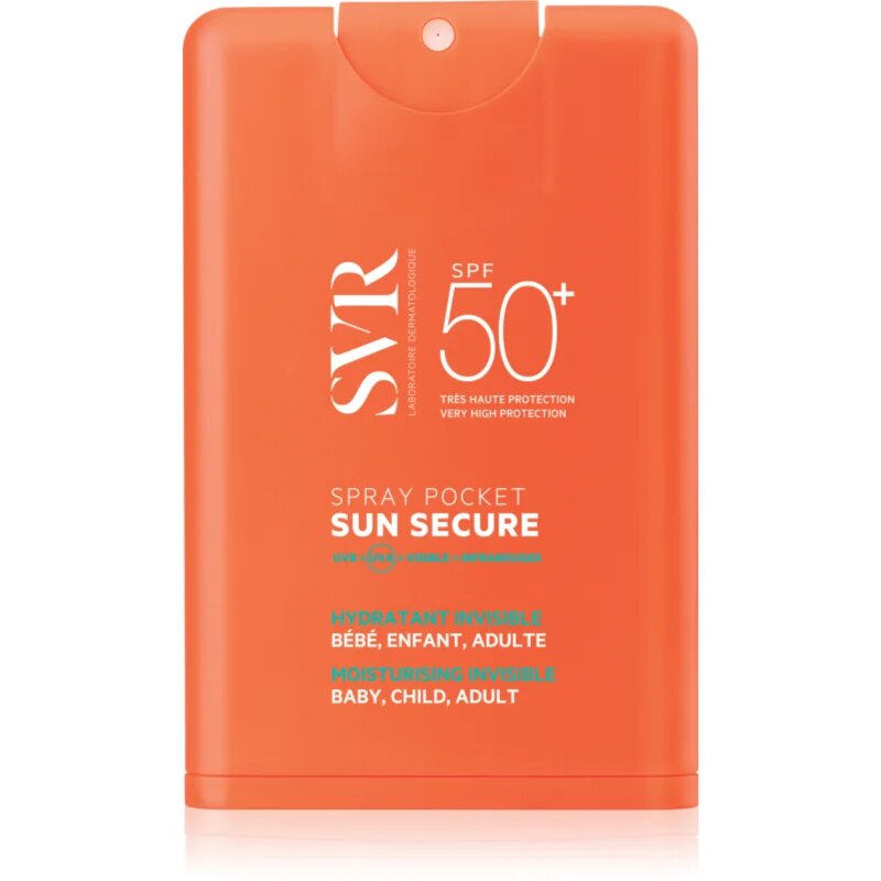 SVR Sun Secure Spray Pocket potovalno pršilo za sončenje SPF 50+ 20 ml