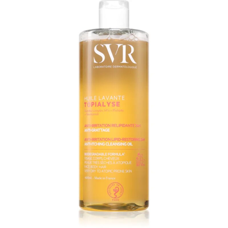 SVR Topialyse čistilno micelarno olje za suho do atopijsko kožo 400 ml