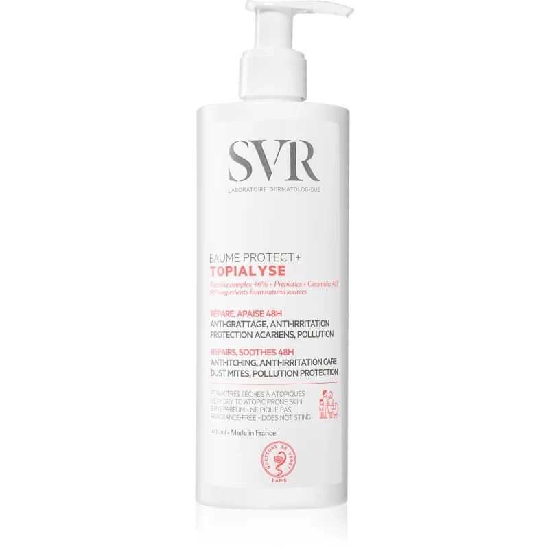 SVR Topialyse zaščitni balzam za telo za atopijsko kožo 400 ml
