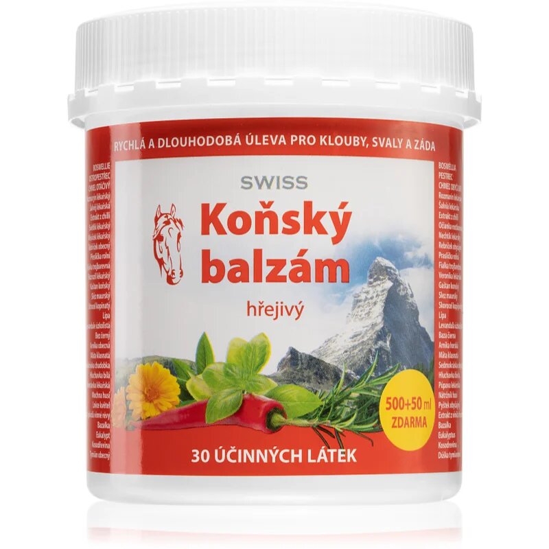 Swiss Horse balm Warm gel z grelnim učinkom 550 ml