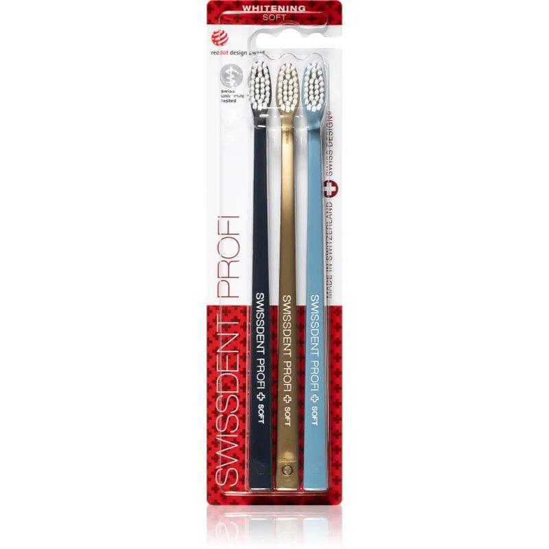 Swissdent Whitening Trio zobna ščetka soft 3 kos