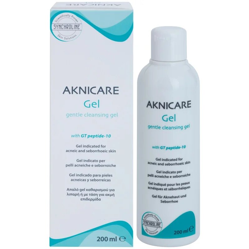Synchroline Aknicare čistilni gel za aknasto kožo in seboroični dermatitis 200 ml