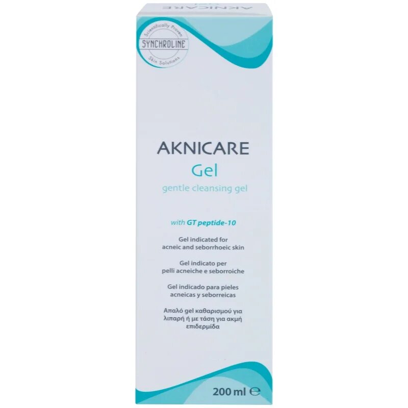 Synchroline Aknicare čistilni gel za aknasto kožo in seboroični dermatitis 200 ml