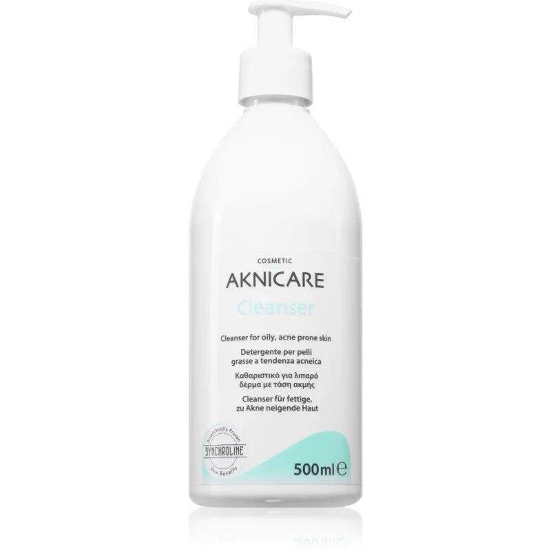 Synchroline Aknicare Cleanser čistilni gel za regulacijo sebuma za problematično kožo akne 500 ml
