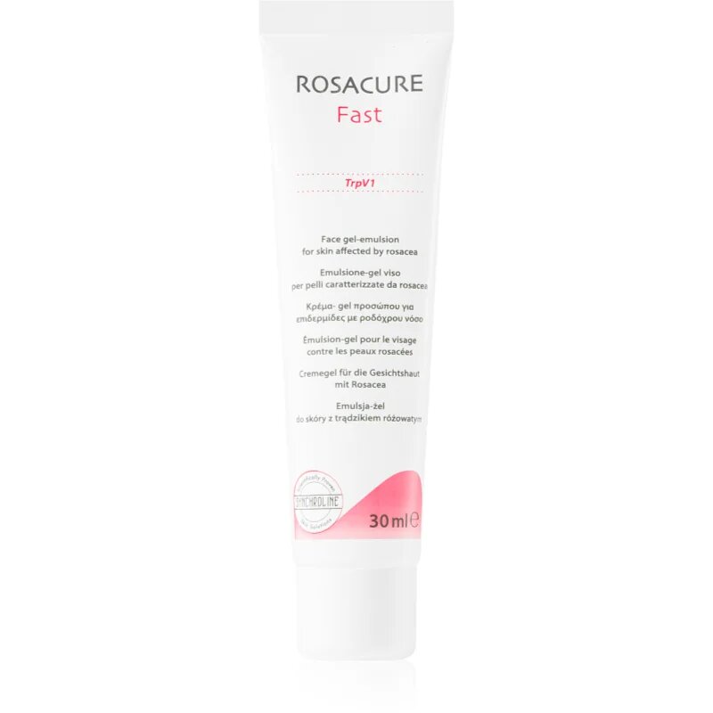 Synchroline Rosacure Fast gelasta emulzija za občutljivo kožo nagnjeno k rdečici 30 ml