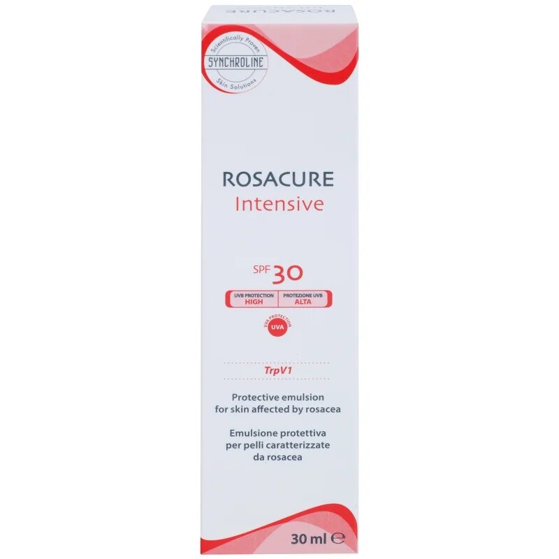 Synchroline Rosacure Intensive zaščitna emulzija za občutljivo kožo nagnjeno k rdečici SPF 30 30 ml