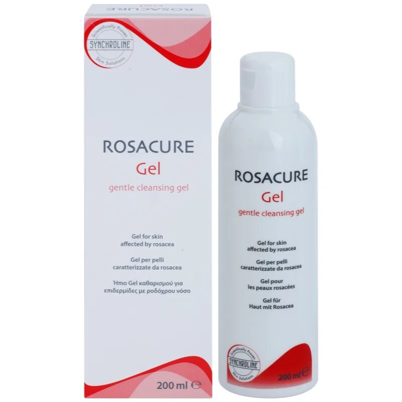 Synchroline Rosacure nežni čistilni gel za občutljivo kožo nagnjeno k rdečici 200 ml