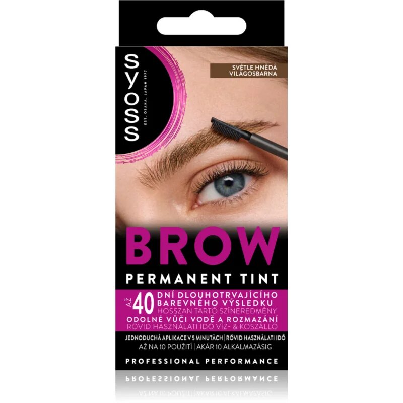Syoss Brow Tint barva za obrvi odtenek Light Brown 10 ml