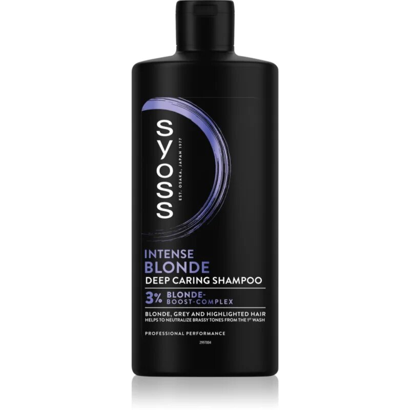 Syoss Intense Blonde vijoličen šampon za blond in sive lase 440 ml