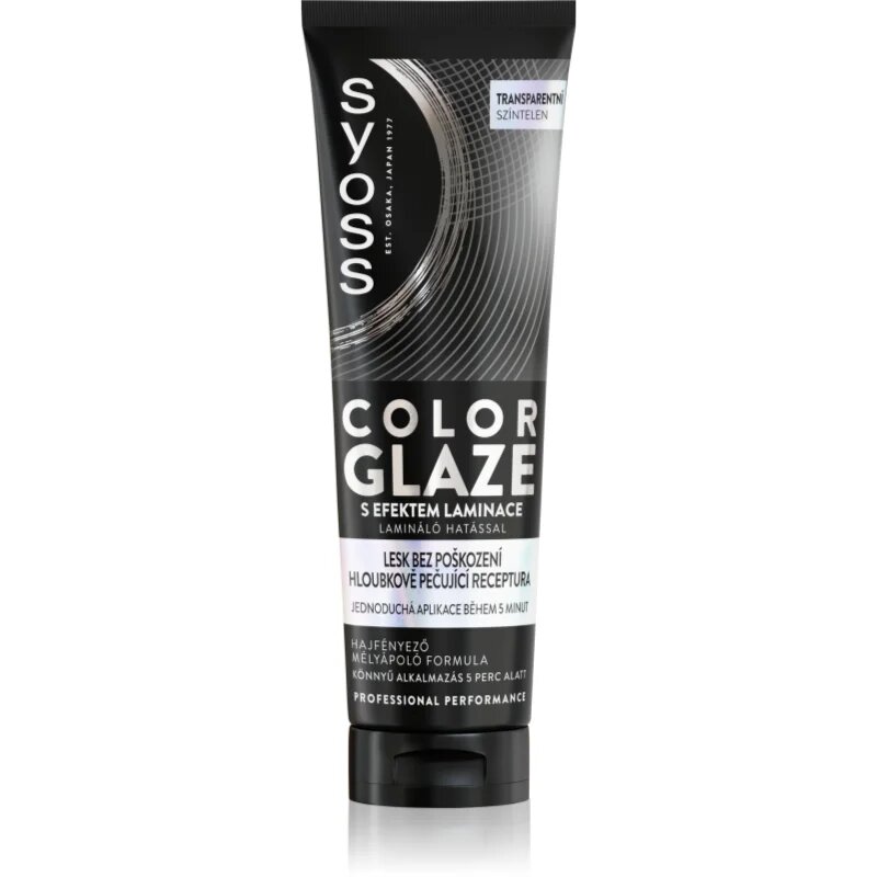 Syoss Intense Glaze Color tonirana barva za lase za sijaj odtenek Transparent 130 ml