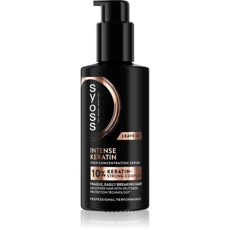 Syoss Intense Keratin serum brez spiranja za zelo poškodovane lase 100 ml