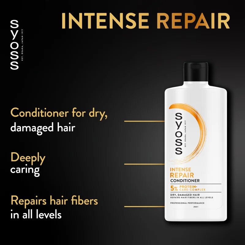 Syoss Intense Repair regeneracijski balzam za suhe in poškodovane lase 440 ml