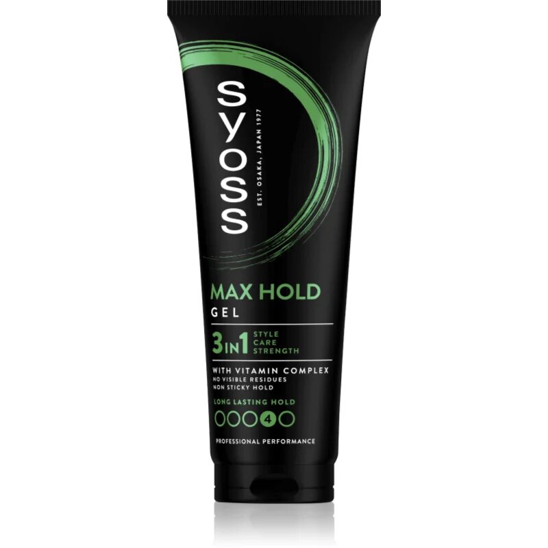 Syoss Max Hold gel za lase z močno fiksacijo 250 ml