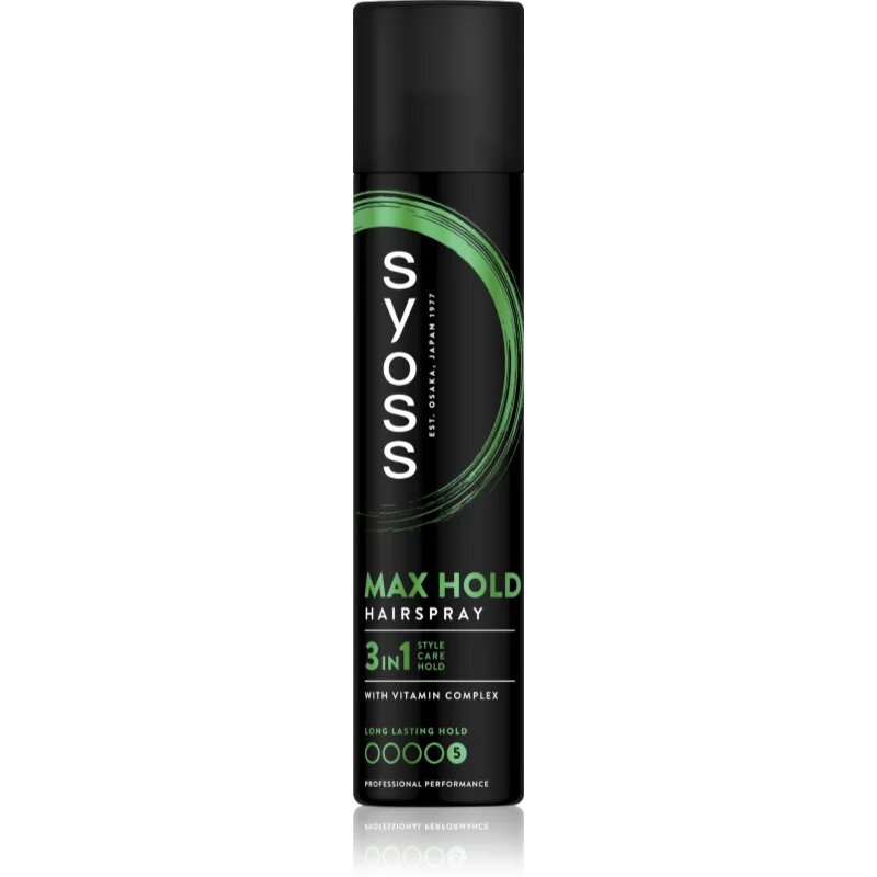 Syoss Max Hold lak za lase z ekstra močnim utrjevanjem 300 ml
