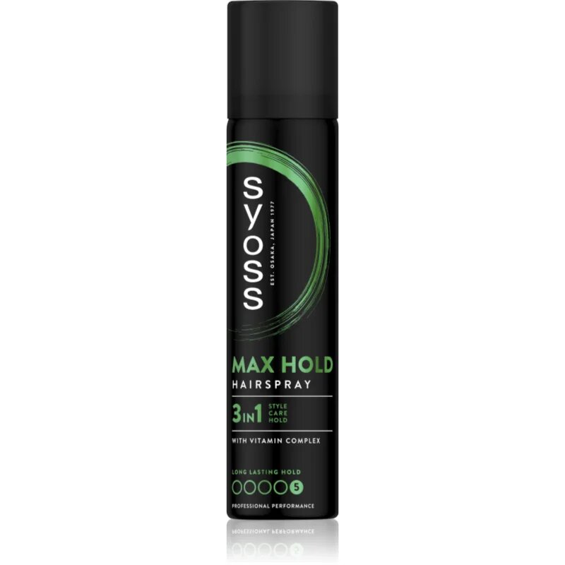Syoss Max Hold lak za lase z ekstra močnim utrjevanjem mini 75 ml