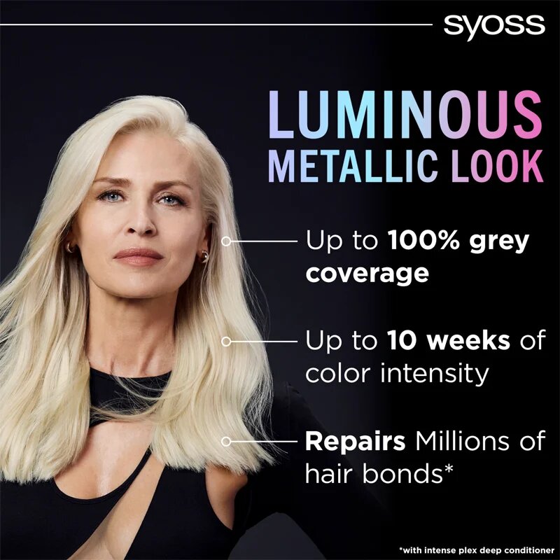 Syoss Permanent Color Metallic Collection permanentna barva za lase odtenek 9-53 Silver Blush 1 kos