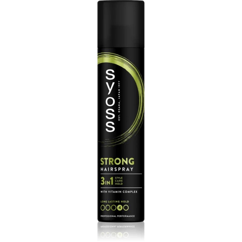 Syoss Strong Hold Hairspray ekstra utrjevalni lak za lase 3v1 300 ml